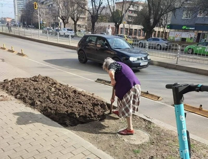 Снимка на възрастна жена умили хората