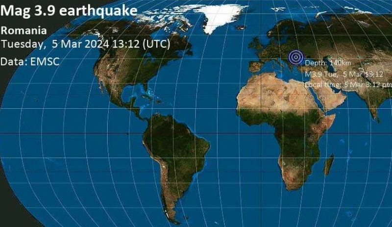 Ново земетресение от 3,9 разлюля Вранча в Румъния