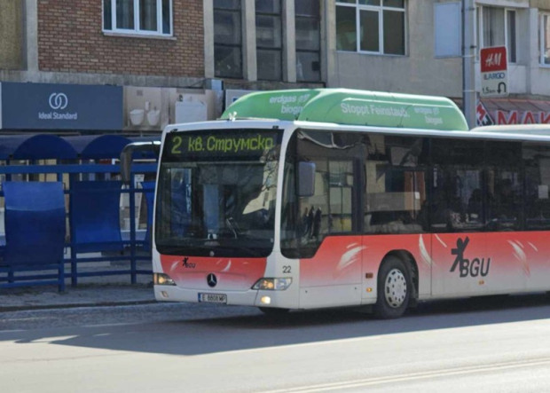 TD Линия №2 А от градския транспорт в Благоевград която обслужва