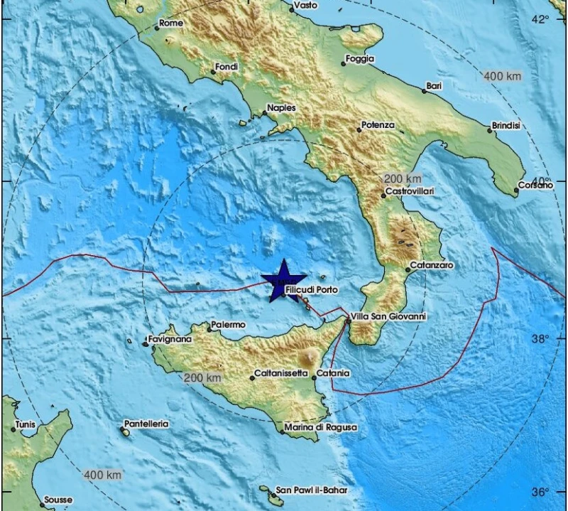Две земетресения разтърсиха остров Сицилия