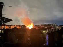 Голям пожар в центъра на София се е разразил тази нощ 