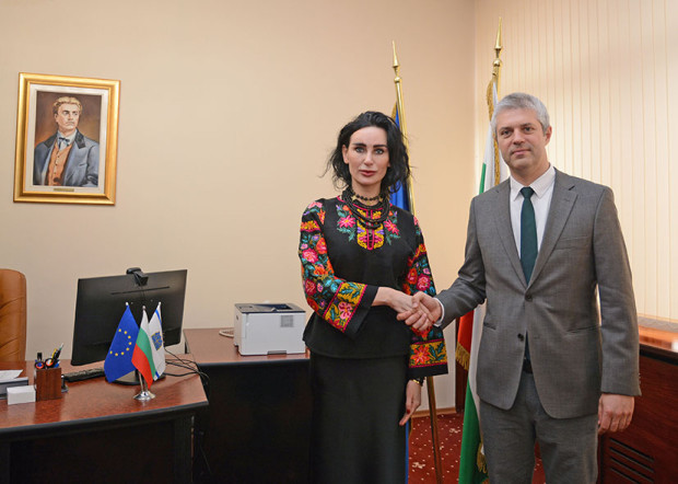 Кметът Благомир Коцев и заместник кметът Павел Попов се срещнаха с