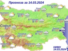 Облаци и дъжд над цялата страна
