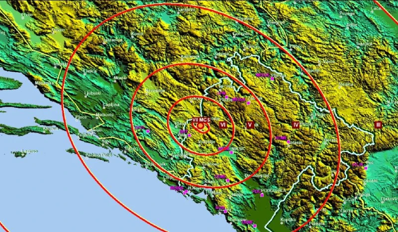 Мощен трус с магнитуд 5.4 събуди Черна гора и страните от региона