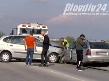 Първи кадри от мястото на катастрофата на Околовръстното