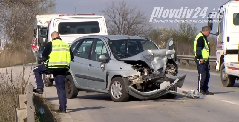 Възстановиха движението в района на верижните катастрофи до Пловдив