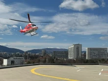 За първи път български хеликоптер кацна на болничната площадка на УМБАЛ "Св. Екатерина"