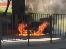 Автомобил се запали в София