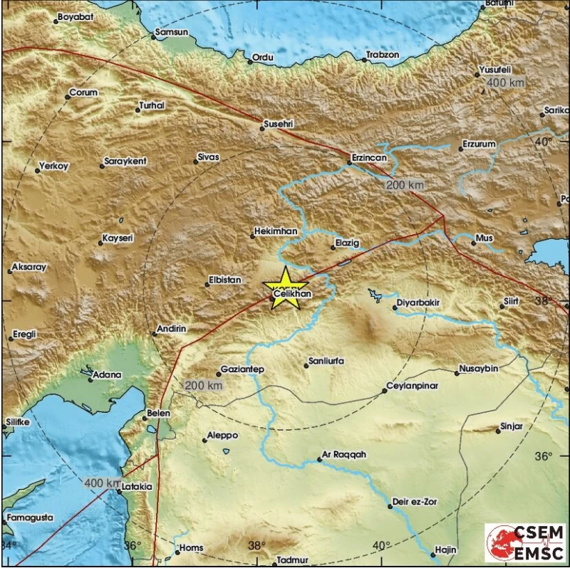 Земетресение с магнитуд 3.3 в Турция