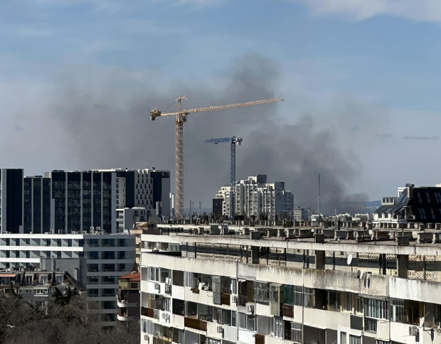 Пожар гори на зеленчукова борса в кв Максуда във Варна