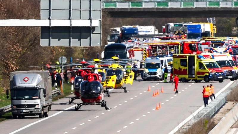Все още няма информация дали има пострадали българи при автобусната катастрофа край Лайпциг