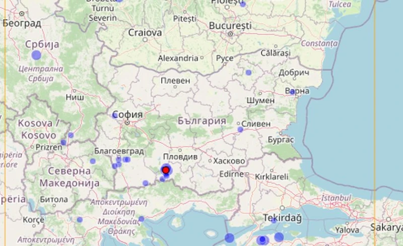 32 земетресения люшнаха България!