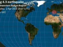 Четири земетресения за 30 минути събудиха Западните Балкани 