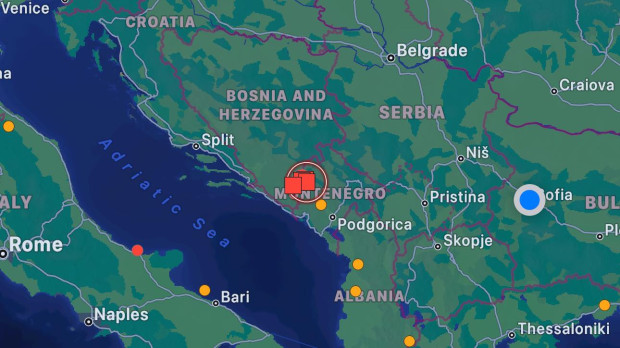 Ново силно земетресение разлюля Черна гора. Според Европейския сеизмологичен център