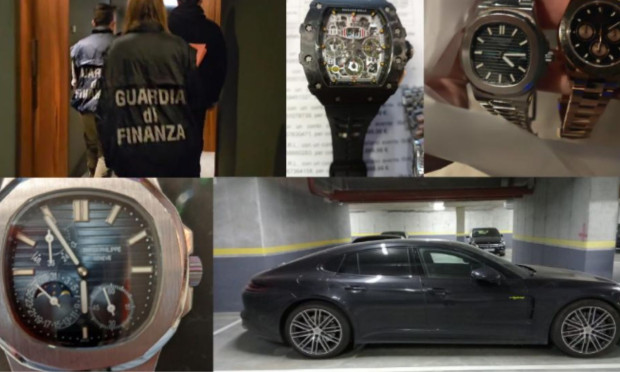 Луксозни автомобили и часовници Rolex са конфискувани в мащабна акция