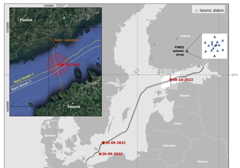 Саботираният газопровод Balticconnector възстановява работа в края на април