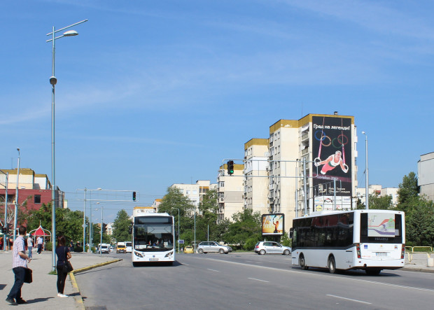 TD Северното платно на бул Шипка в участъка между кръстовищата с
