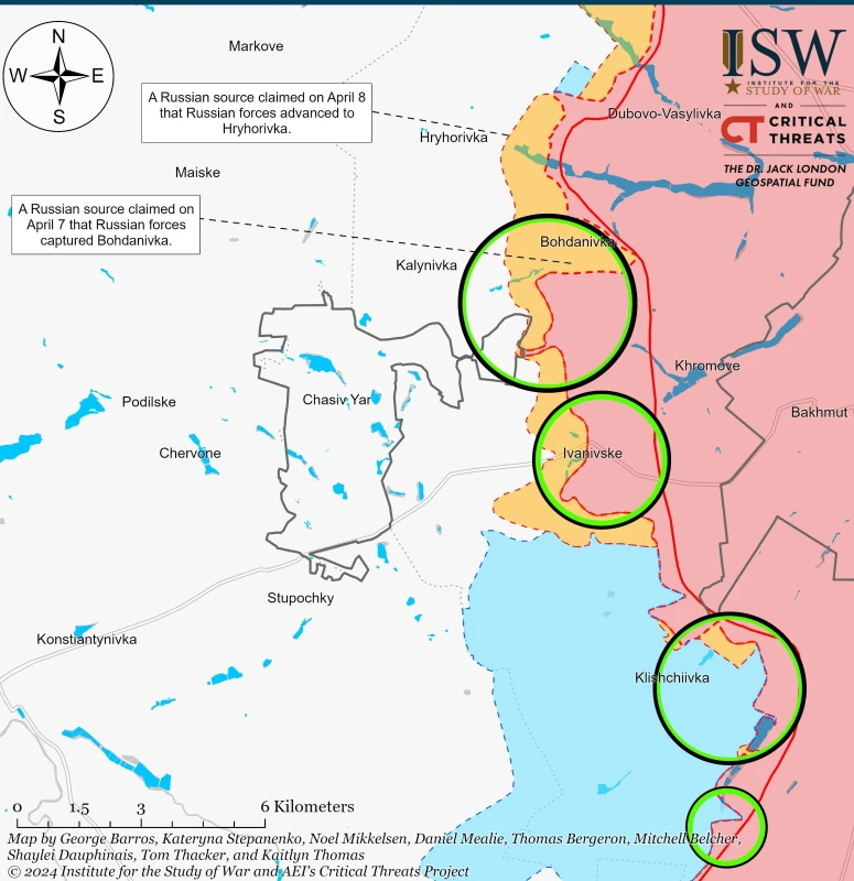 ISW: Руските войски са напреднали на няколко направления