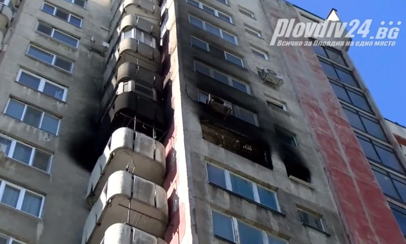 Има обгазен при големия пожар в източната част на Пловдив