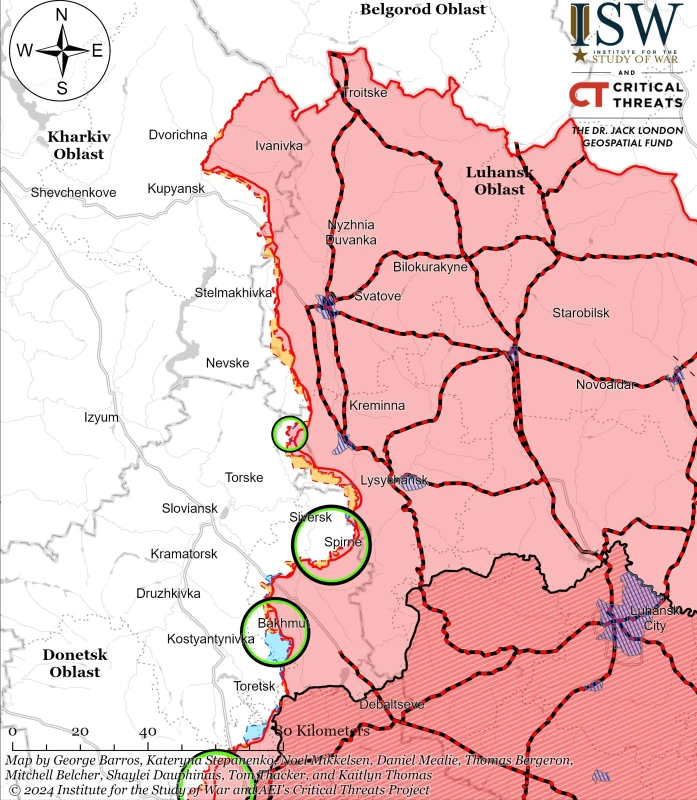 ISW: Руските войски губят позиции западно от Кременная заради контраатаки на ВСУ