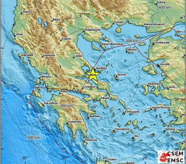 Второ земетресение е регистрирано в Гърция на 13 април показва