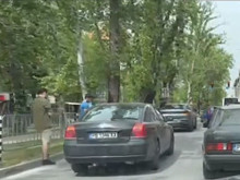 Инцидент с участието на джип на бул. "Руски" в Пловдив