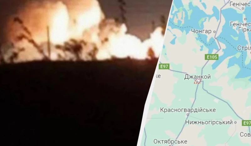 Военно летище в Крим гори след серия експлозии