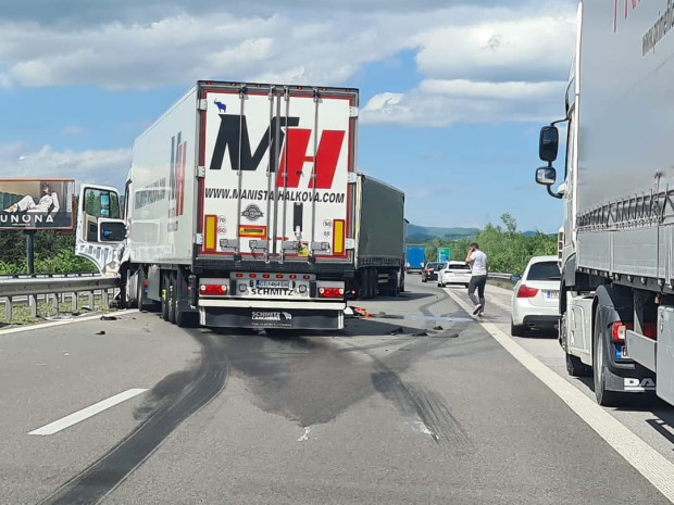 За два инцидента на магистрала Тракия съобщават в социалната мрежа