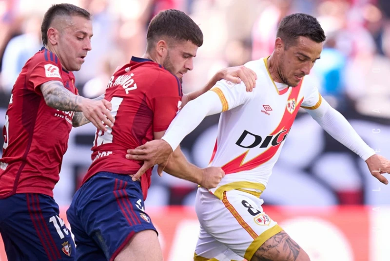 Райо Валекано стигна до домакински обрат над Осасуна в Ла Лига