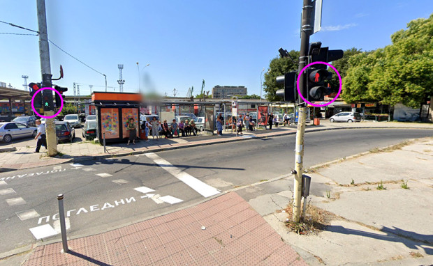 Варненци: Този светофар е опасен, подвежда хората