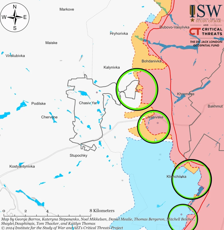 ISW: ВСУ са си върнали позиции източно от Часов Яр