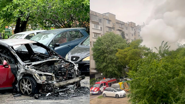 Пожар събуди Варна рано сутринта днес Запалена е кола паркирана