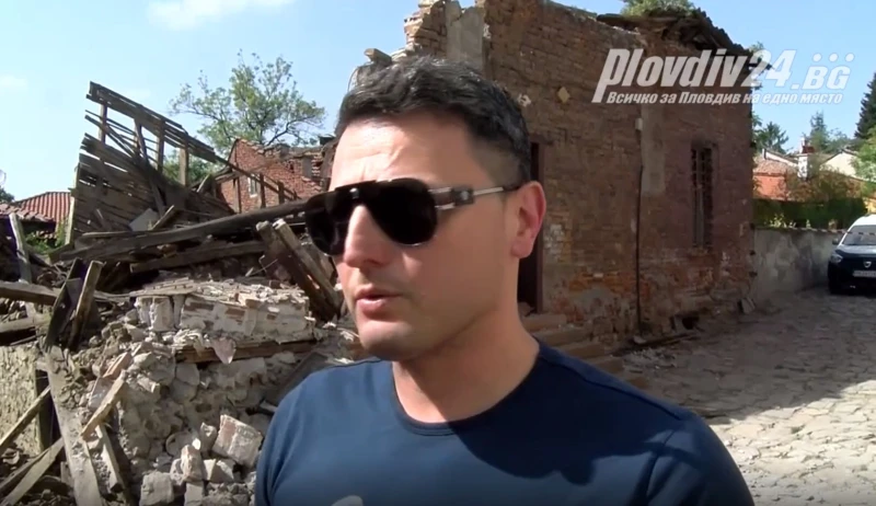 Гражданин за срутената къща в сърцето на Пловдив: Късмет е, че няма жертви