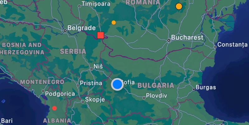 Земетресение от 4,3 по Рихтер в близка до България държава