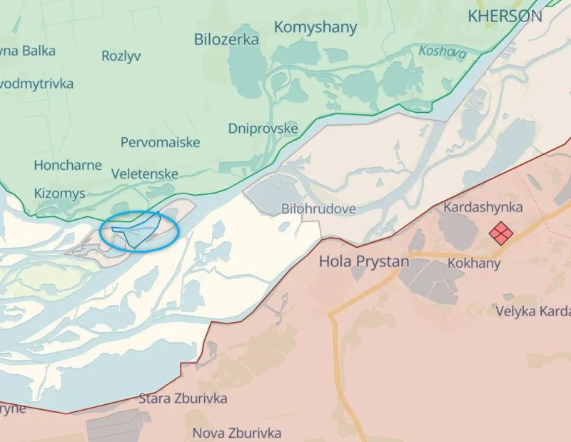 DeepState: Преждевременното обявление на Сирски осуети вземането на днепровски остров от ВСУ