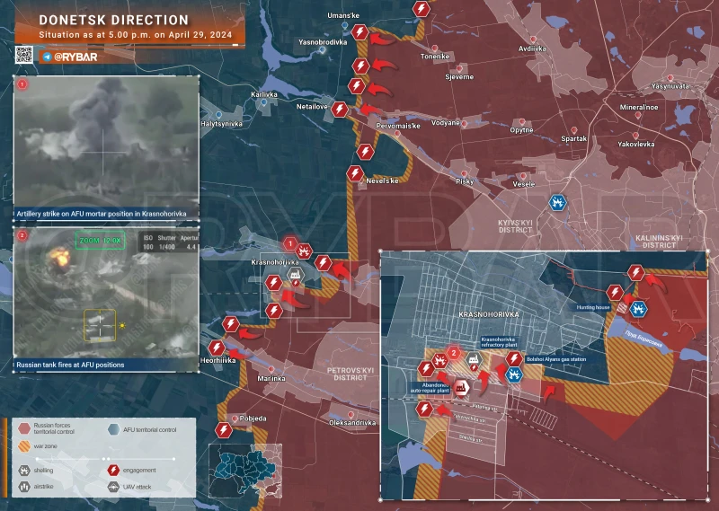 Руснаците щурмуват западните покрайнини на Донецк, водят боеве в центъра на Красногоровка