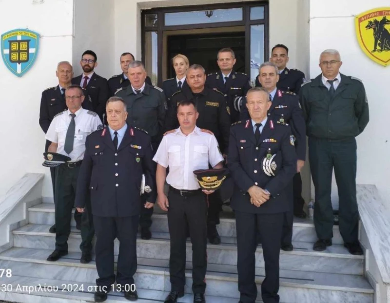 Директорът на ГД "Гранична полиция" се срещна на ГКПП "Промахон" с главен полицейски инспектор за Северна Гърция