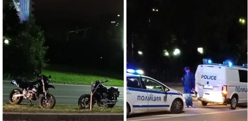 Двама мотористи пострадаха при верижна катастрофа в София, причината може би е гонка