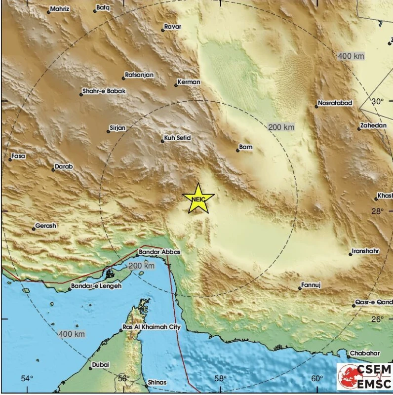Земетресение от 4,5 по Рихтер разлюля Южен Иран