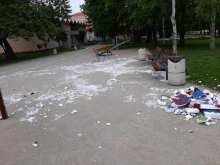 Вандали унищожиха детската великденска украса на Плевен