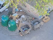 Боклук в центъра на Пловдив