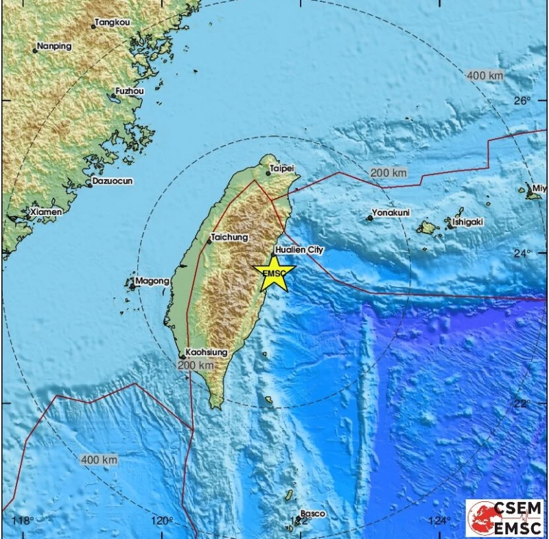Земетресение от 5,6 по Рихтер разтърси Тайван