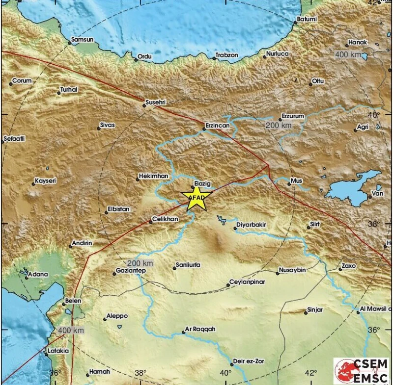 Земетресение от 3,9 по Рихтер разлюля Източна Турция
