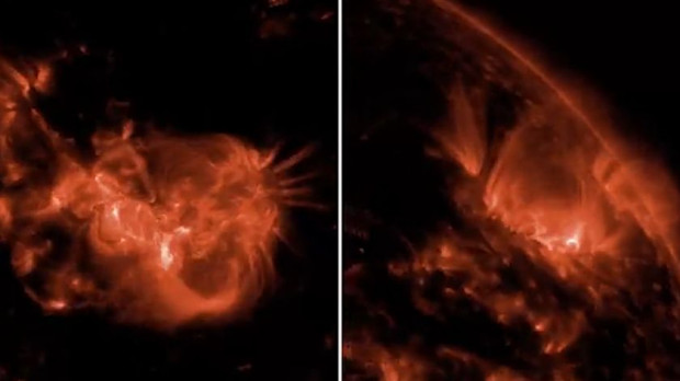 Множество изригвания на слънцето може да предизвикат великолепни полярни сияния