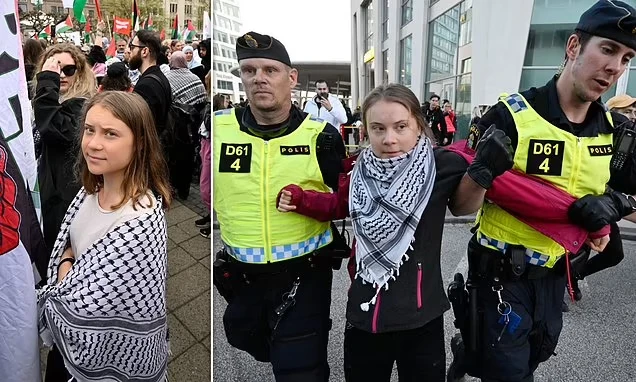 Грета Тунберг беше арестувана на пропалестински протест на "Евровизия"