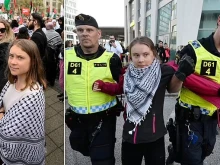 Грета Тунберг беше арестувана на пропалестински протест на "Евровизия"