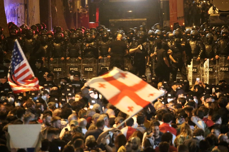 В Тбилиси задържаха организатора на митинг срещу закона за чуждестранните агенти