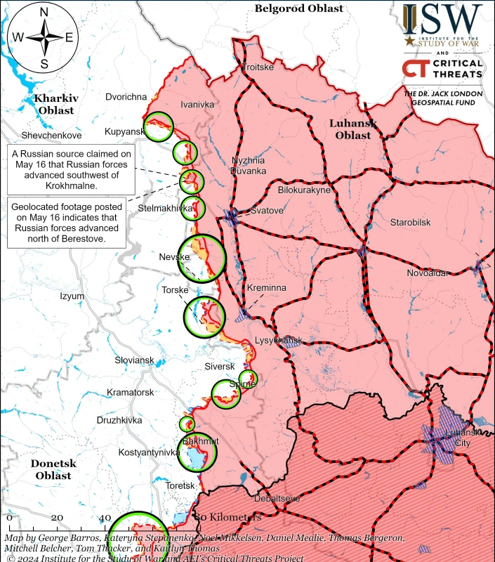 ISW: ВСУ изтласкаха руснаците от позициите им край Купянск, Русия натиска в района на Харков