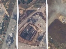 Нови сателитни снимки показват щетите във военновъздушната база "Белбек" в Крим