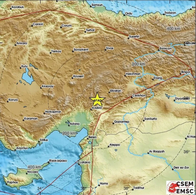 Земетресение от 3,7 по Рихтер разлюля Централна Турция